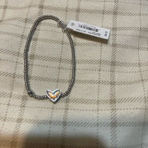 Kendra Scott dichroic glass heart bracelet